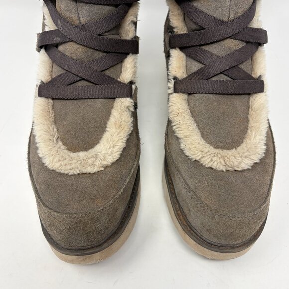 Timberland women's Kenniston Muk Tall winter boots 9.5 grey suede faux fur - Picture 2 of 13